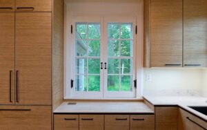 Natural Wood Frameless Cabinets
